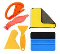 Gadpiparty Kit de Herramientas para Instalación de Papel Pintado Autoadhesivo Espátula de Pp y Cuchillo de Aleación de Aluminio para Mejorar Eficiencia y Eliminar Burbujas