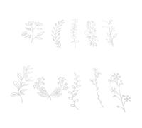 Gadpiparty Kit de Materiales para Cianotipo DIY 10 Plantillas de Papel de Potasio, Suministros para Manualidades de Impresión Fotosensible, Herramientas para Técnicas de Cianotipia en Casa