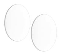 Gadpiparty Lente Cóncava Doble de Vidrio Óptico Diámetro de 10cm y Longitud Focal de 300mm para Enseñanza de Física y Experimentos Ópticos