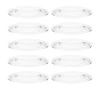 Gadpiparty Lentes Convexas Dobles Efecto de Aumento de Acrílico Transparente 10 Portátiles para Enseñanza de Física Básica y Experimentación Científica
