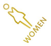 Gadpiparty Letrero Adhesivo para Baño Identificación de Aseos Autoadhesivo Señal de Baño para Hombres y Mujeres Placa de Guía de Lavabo Diseño Chic y Resistente de Usar