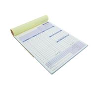 Gadpiparty Libro de facturas de carbono con diseño de varias partes y perforaciones, bloc de recibos duplicados para restaurantes y mantenimiento de registros, material de papel para un archivo