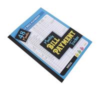 Gadpiparty Libro de Pago de Facturas Libro de Lista de Verificación de Facturas Papel Azul Resumen Financiero Mensual Gestión de Presupuesto y Dinero para Familias