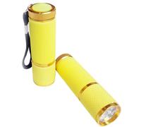 Gadpiparty Linterna Ultravioleta Portátil de 9 LED en Aleación de Aluminio, Resistente al Agua, Detectora de Dinero Adecuado para Actividades al Aire Libre Nocturnas