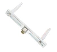 Gadpiparty Llave para Tapa de Tanque de Combustible de Acero Plata Configuración de Ángulo Recto de Dos Garras, Herramienta Versátil de Reemplazo para Bomba de Coche