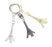 Gadpiparty Llavero Decorativo Torre Eiffel 3 Piezas Colores Dorado Plateado y Bronce Antiguo Colgantes Creativos para Bolsos Llaveros y Decoración DIY