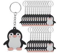 Gadpiparty Llaveros Colgantes Decorativos 24 de Pingüino de Pvc Flexible y Portátiles como Recuerdos para Bolsas para Fiestas Temáticas de