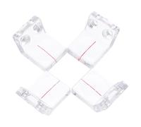 Gadpiparty Lupa de doble orificio para herramientas de carpintería, lupa para trabajar la madera, plástico transparente, 4 piezas, accesorio para proyectos de madera