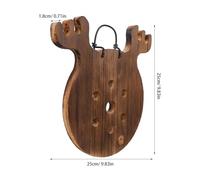 Gadpiparty Macetero Colgante de Madera 25X25 CM para Helechos y Orquídeas Soporte Vertical para Plantas Trepadoras Jardinera de Pared Decorativa para Jardín Interior y Exterior