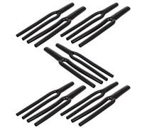 Gadpiparty Manguito Divisor de Cable de Audio Tipo y Negro, 10 Piezas (5 de 5 MM y 5 de 6 MM) Tubo Aislante para Organización en Sistemas de Sonido en Casa