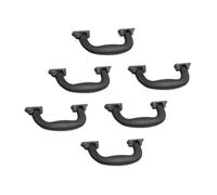 Gadpiparty Manijas para Equipaje de Plástico Negro Grandes, 6 Piezas, Asa Ergonómica Resistente, Accesorios de Repuesto para Maletas y Mochilas, Uso Cómodo en Viajes y Transporte