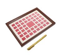 Gadpiparty Marco Decorativo de Madera con Imagen de Caracteres Chinos Xi de Boda Diy Artesanal con Caligrafía Original para Novios