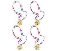 Gadpiparty Medallas Deportivas de Competición de Aleación de Zinc y Nylon, 4 Piezas para Torneos de Boxeo, con Diseño Artesanal para Motivar a Estudiantes y Deportistas