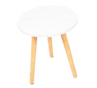 Gadpiparty Mesa Auxiliar Redonda de Diseño Moderno para Salón y Balcón Mesa Decorativa Resistente con Superficie Lisa y Acabado Color Titanio para Organizar Libros y Flores el Hogar Unidad