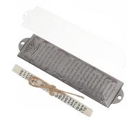 Gadpiparty Mezuzá de metal con pergamino de oración para exhibición de puerta, decoración religiosa de plata vintage con estilo antiguo, para inclusión en rituales religiosos