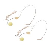Gadpiparty Micrófono de Diadema con Cable para Cantar y Hablar en Público, Micrófono Ajustable con Cancelación de Ruido, Auriculares Beige para Enseñanza en Aulas y Grabación