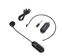Gadpiparty Micrófono Inalámbrico UHF Pequeño Auriculares Negro, Batería Integrada de 500mah, Diseño Duradero para Enseñanza y Artes Escénicas