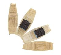Gadpiparty Modelo de Barco Artificial de Plástico en 4 Piezas para Manualidades DIY, Decoración Realista y Micro Paisaje Entusiastas del Modelismo Color Aleatorio