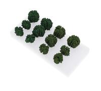 Gadpiparty Modelo de Microárbol Artificial en Miniatura para Decoración de Paisajes DIY, Plástico Verde Apariencia Realista y Acabado Fino para Jardín de Hadas