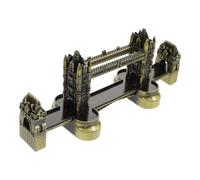 Gadpiparty Modelo de Puente Torre de Londres en Metal Acabado Verde Antiguo Escultura Decorativa Europea para Oficina y Hogar Adorno de Escritorio y Recuerdo de Viaje de Londres