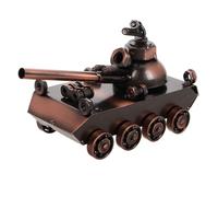 Gadpiparty Modelo de Tanque Retro de Hierro para Decoración de Escritorio y Vitrina, Accesorio Versátil para Oficina o Colección Histórica
