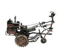 Gadpiparty Modelo de Tractor Coleccionable de Hierro Forjado Retro, Escultura Artística de Acero y Accesorios Creativos de Escritorio para Decoración de Mesa