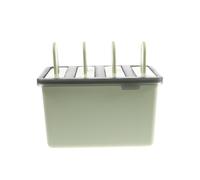 Gadpiparty Molde de Plástico Pp de 4 Cavidades para Hacer Helados Reutilizable Fácil de Desmoldar Adecuado para Verano