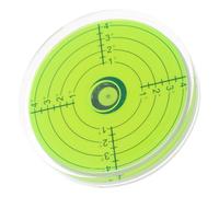 Gadpiparty Nivel de Burbuja Compacto Redondo de 3X3 Pulgadas Escala Graduada, Medidor de Burbuja Horizontal de Precisión en Acrílico Transparente para Uso en Hogar y Oficina