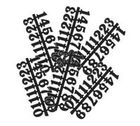 Gadpiparty Números Arábigos para Reloj Kit De Numeración De Repuesto 6 Juegos De Plástico Resistentes para Reparación y Decoración De Sala y Dormitorio