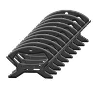 Gadpiparty Organizador de Cuerda Paquete de 10 Piezas para Paracord y Carretes Pequeños, Diseño Compacto de Plástico Negro para Organización Rápida en Camping y Senderismo