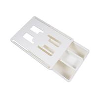 Gadpiparty Organizador de Escritorio Autoadhesivo con Cajón para Oficina y Aula Caja Almacenaje Práctica para Bolígrafos y Objetos Diseño Compacto para Montaje bajo Mesa