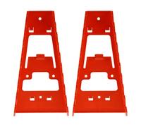 Gadpiparty Organizador de Llaves para Caja de Herramientas de Pared, Estante Multi-capa de Plástico Rojo, Soporte Versátil para Almacenamiento y Exhibición en Garaje o Taller, Pack de 2
