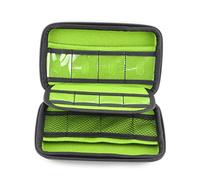 Gadpiparty Organizador De Viaje para Electrónicos Bolsa De Almacenamiento Portátil Divisores Ajustables Negro