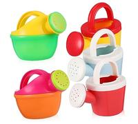 Gadpiparty Pack de 5 macetas de riego para niños, regaderas de plástico para niños, pequeños dispositivos de riego de jardín, macetas para plantas, juguetes de playa, latas de aerosol para exteriores
