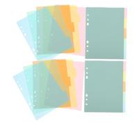 Gadpiparty Páginas De Cuaderno Con Índice De Etiquetas De Colores Páginas De Índice Prácticas Separadores De Carpeta Sueltos Separadores Rosa Claro 20 piezas x 4 Color Aleatorio