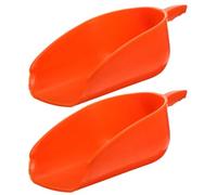 Gadpiparty Pala de Plástico Gruesa para Alimento de Ganado 2 Piezas, Reutilizable para Aves de Corral y Caballos, Herramienta Resistente para Granja y Uso Doméstico