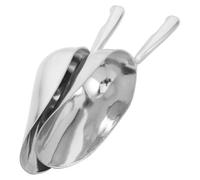 Gadpiparty Palas para Cubos de Hielo de Aleación de Aluminio, 2 Piezas, Diseño Engrosado Resistente, Pala de Cocina Multifuncional para Buffet y Congelador, Mango Ergonómico Cómodo, Adecuado