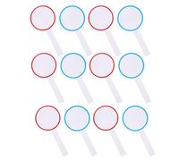 Gadpiparty Paletas de Respuestas de Borrado en Seco 24 Pcs, Pizarra Borrable Portátil 10x20 Cm, Tablero de Puntuación Reutilizable para Aula, Votación y Competencias Educativas, Marcadores