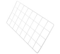 Gadpiparty Panel de Rejilla Metálica de Pared 40X20 CM Color Gris Claro Estructura Reforzada Estante Organizador para Fotos y Decoración del Hogar Soporte Mural para Cuadros y