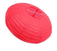 Gadpiparty Pantalla de papel plegable roja con marco de hierro, diseño delicado y buena textura para decoración del hogar y inauguración de la casa, pantalla de luz de papel para festivales y