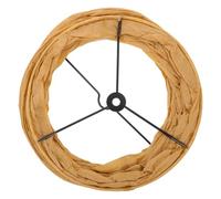 Gadpiparty Pantalla de repuesto para lámpara de pie de estilo japonés plegable en papel caqui y material de hierro con elegante forma de columna, para lectura y decoración del hogar