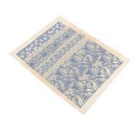 Gadpiparty Papel de Transferencia Esmalte para Cerámica, 4 Hojas Resistentes a Altas Temperaturas para Uso en Arcilla Decorativa