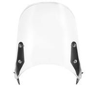 Gadpiparty Parabrisas universal para motocicleta, de policarbonato resistente y metal, reduce la resistencia al impacto, estilo vintage, adecuado para motocicletas