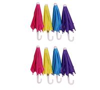 Gadpiparty Paraguas De Juguete Mini Sombrilla Decorativa Pequeña para Muñecas Accesorio De Casa De Muñecas para Juegos Creativos Y Decoración Infantil