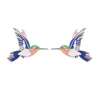 Gadpiparty Parche Bordado de Colibrí Termoadhesivo para Ropa 2 Piezas Apliques de Animales para Costura y Bricolaje en Accesorios de Tela