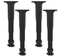 Gadpiparty Pata de Soporte Central de Altura Ajustable para Marco de Cama 4 Piezas de Plástico Listón Central de Cama Pata de Soporte Pesado Pie de Mueble para Marco de Cama Sofá Muebles