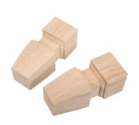 Gadpiparty Patas de Madera Maciza sin Terminar para Muebles 15X7 CM Juego de 2 Piezas para Sofá Sillón y Armario Patas Resistentes de Repuesto Compatibles para Restauración y Renovación