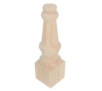 Gadpiparty Patas de madera para muebles de mesa de comedor y sofá, patas cuadradas de madera caqui, fáciles de montar y fáciles de usar, 24 x 6,5 cm, estilo rústico europeo y madera