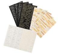 Gadpiparty Pegatinas de Papel para Diario y Scrapbooking, 3 Bolsas Frases Literarias, Uso Decorativo sin Residuo Adhesivo, Ideales para Cartas y Tarjetas Hechas a Mano