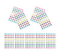 Gadpiparty Pegatinas de Recompensa para 1620 Unidades, Estrellas Autoadhesivas de Aluminio de 9 Colores, Tamaño Pequeño, Paquete de 30 Hojas para Decoración de Aulas y Uso Escolar